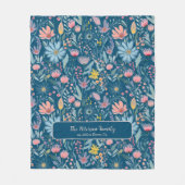 Name der Blumenfamilie für Aquarellbilder personal Fleecedecke (Vorderseite)