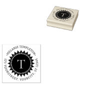 Name der Blütenblume Anschrift 1 Anfangsreißkautsc Gummistempel (Stempel)