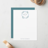 Name der Botanischen Kreidemonogrammbezeichnung fü Mitteilungskarte (Vorderseite/Rückseite Beispiel)