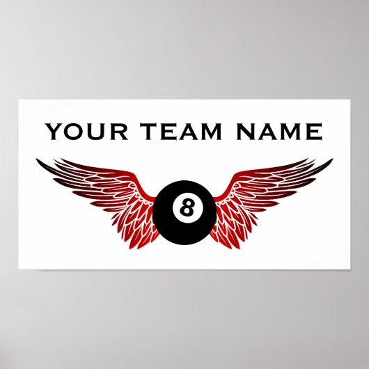 Name der Bowling-Mannschaft Poster (Vorne)