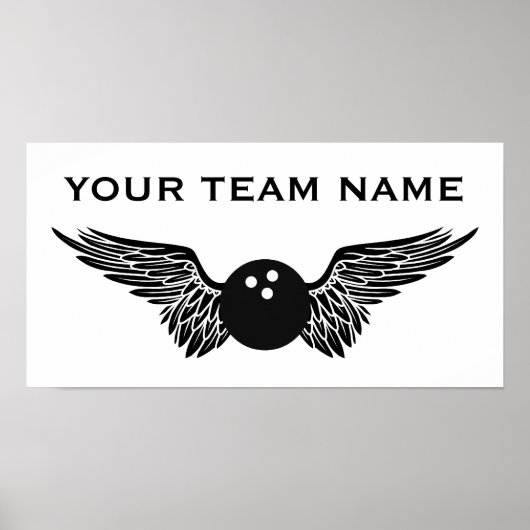 Name der Bowling-Mannschaft Poster (Vorne)