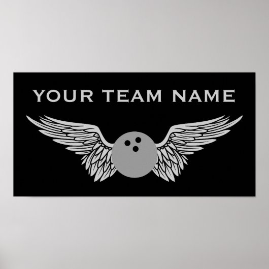 Name der Bowling-Mannschaft Poster (Vorne)