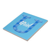 Name der Boys Benutzerdefinierter Karierter Buchst Fliese (Seite)