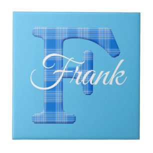 Name der Boys Benutzerdefinierter Karierter Buchst Fliese