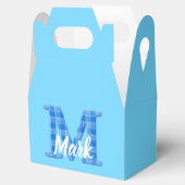 Name der Boys Benutzerdefinierter Karierter Buchst Geschenkschachtel (Geöffnet)