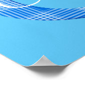 Name der Boys Benutzerdefinierter Karierter Buchst Poster (Ecke)