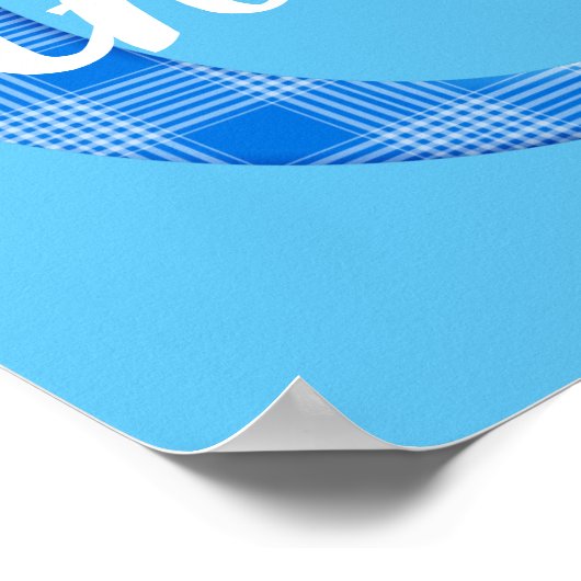 Name der Boys Karierter Buchstabe G Poster (Ecke)