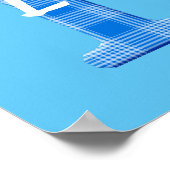 Name der Boys Karierter Buchstabe L Poster (Ecke)