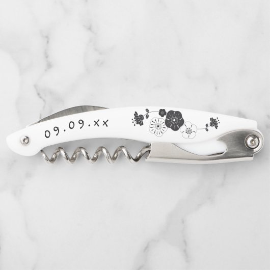 Name der Bridesmaid Datum Künstlerisch Kellnermesser (Rückseite)