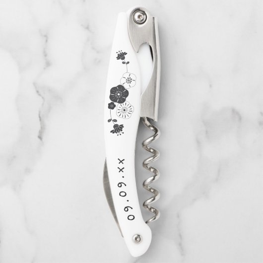 Name der Bridesmaid Datum Künstlerisch Kellnermesser (Rückseite)