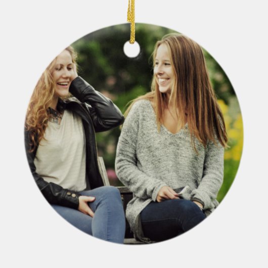 Name der Bridesmaid-Gastgeschenk Hochzeit oder Mon Keramik Ornament (Hinten)