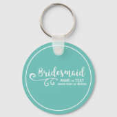 Name der Bridesmaid-Gastgeschenk Hochzeit oder Mon Schlüsselanhänger (Vorderseite)