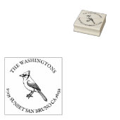 Name der Briefmarke personalisiert Blue Jay Rückse Gummistempel (Stempel)