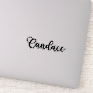 Name der Candace - Handgeschriebene Kalligrafie Aufkleber