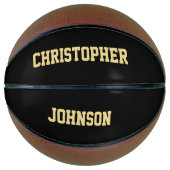 Name der Club-Schule des Mit Monogramm Spielers Basketball (Vorderseite)