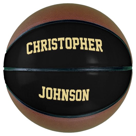 Name der Club-Schule des Mit Monogramm Spielers Basketball (Vorderseite)