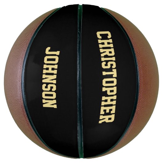 Name der Club-Schule des Mit Monogramm Spielers Basketball (Vertikal)