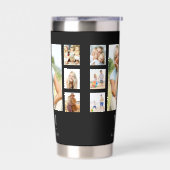 Name der Collage des Schwarz-weißen Fotos Thermobecher (Links)