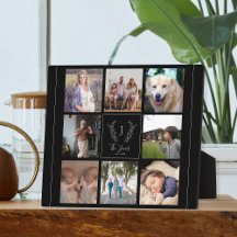 Name der Collage-Monografie-Foto-Reihe personalisi