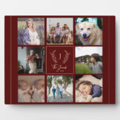 Name der Collage-Monografie-Foto-Reihe personalisi Fotoplatte (Vorderseite)