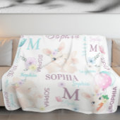 Name der Collage Watercolor Bunnies Fleecedecke