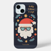 Name der coolen Santa Claus Monogram Case-Mate iPhone Hülle (Rückseite)