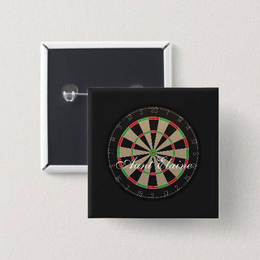 Name der Dartboard-Monogramm Button (Vorne & Hinten)
