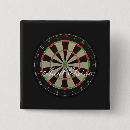 Name der Dartboard-Monogramm Button (Vorderseite)