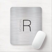 Name der DIY Monogramm, Schwarz Grau, Silber gebür Mousepad (Mit Mouse)