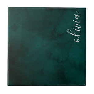 Name der dunkelgrünen Aquarellfarbe Fliese