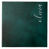 Name der dunkelgrünen Aquarellfarbe Fliese (Vorderseite)