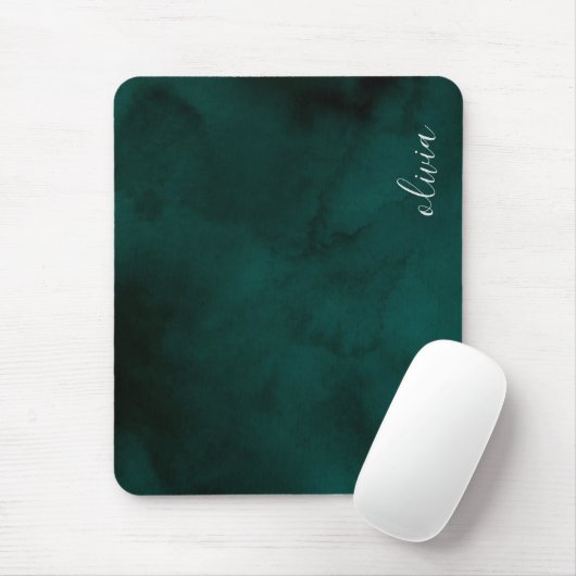 Name der dunkelgrünen Aquarellfarbe Mousepad (Mit Mouse)