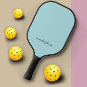 Name der einfachen blauen Monogramm Pickleball Schläger