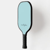 Name der einfachen blauen Monogramm Pickleball Schläger (Links)