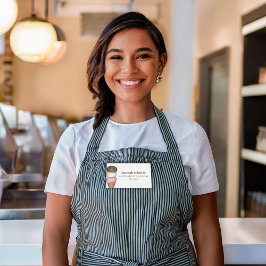 Name der Eiscreme des Mitarbeiters Namenschild