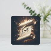 "Name der Erlösung" Grußkarte Karte (Stehend Vorderseite)