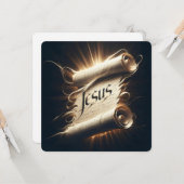 "Name der Erlösung" Grußkarte Karte (Vorderseite/Rückseite Beispiel)