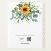 Name der Eukalyptusgrüngrüne Sonnenblume Planer (Rückseite)