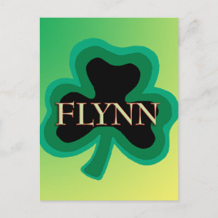 Name der Familie Flynn Postkarte