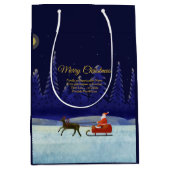 Name der Familie / Organisation Blau hinzufügen +  Mittlere Geschenktüte (Vorderseite)