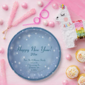 Name der Familienorganisation glücklich Neues Jahr Pappteller (Party)