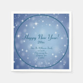 Name der Familienorganisation glücklich Neues Jahr Serviette (Vorderseite)