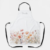 Name der Farbe der Farbe der Farbe Peach Floral Schürze (Vorderseite)