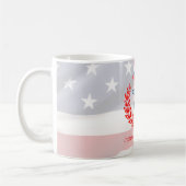 Name der Firma, 4. Juli Patriotic USA Flag Kaffeetasse (Links)