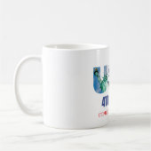 Name der Firma, 4. Juli Patriotic USA Flag Kaffeetasse (Links)