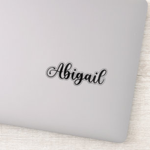Name der Firma Abigail - Handgeschriebene Kalligra Aufkleber