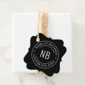 Name der Firma "Custom Black Company" Geschenkanhänger (Beispiel)