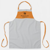 Name der Firma für benutzerdefinierte Logos Grau O Schürze (Vorderseite)