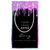 Name der Firma für benutzerdefinierte Logos Tropfe Kleine Geschenktüte (Vorderseite)