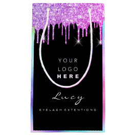 Name der Firma für benutzerdefinierte Logos Tropfe Kleine Geschenktüte